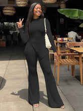 Two Piece Split Long Sleeve Top & Long Pants
